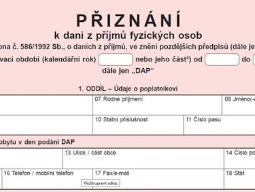 Daňová přiznání
